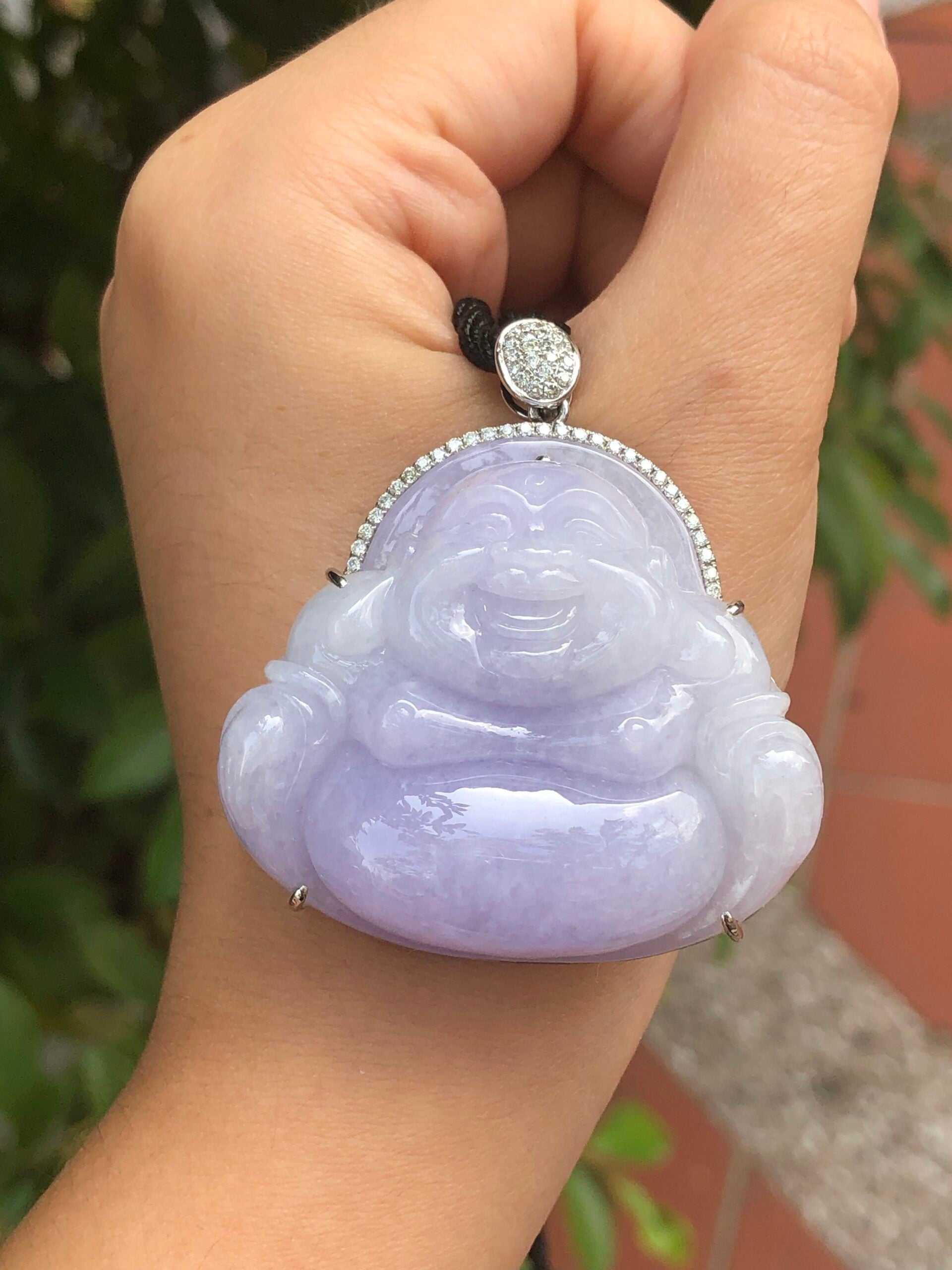 Lavender Jade Buddha