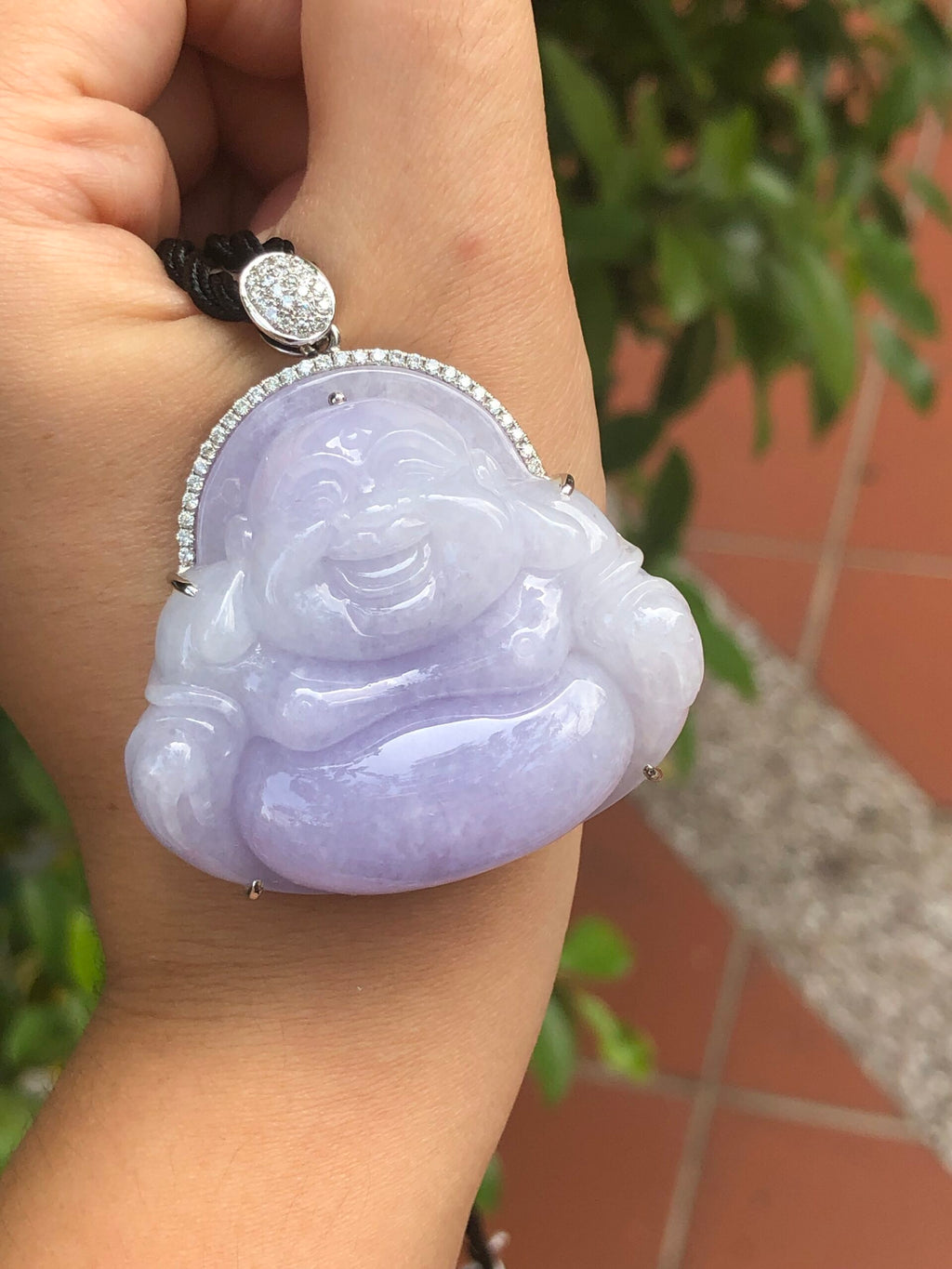 Lavender Jade Buddha