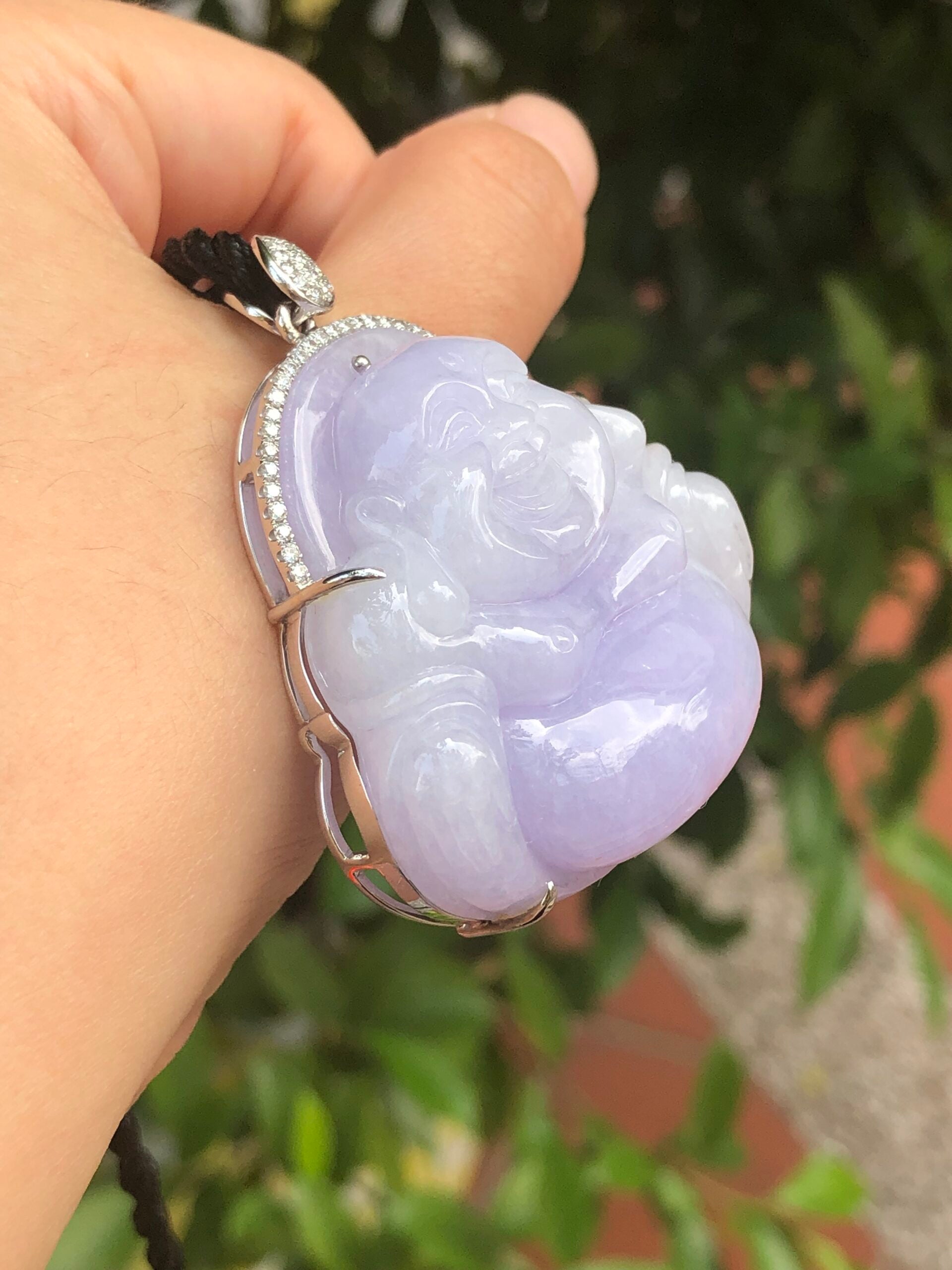 Lavender Jade Buddha