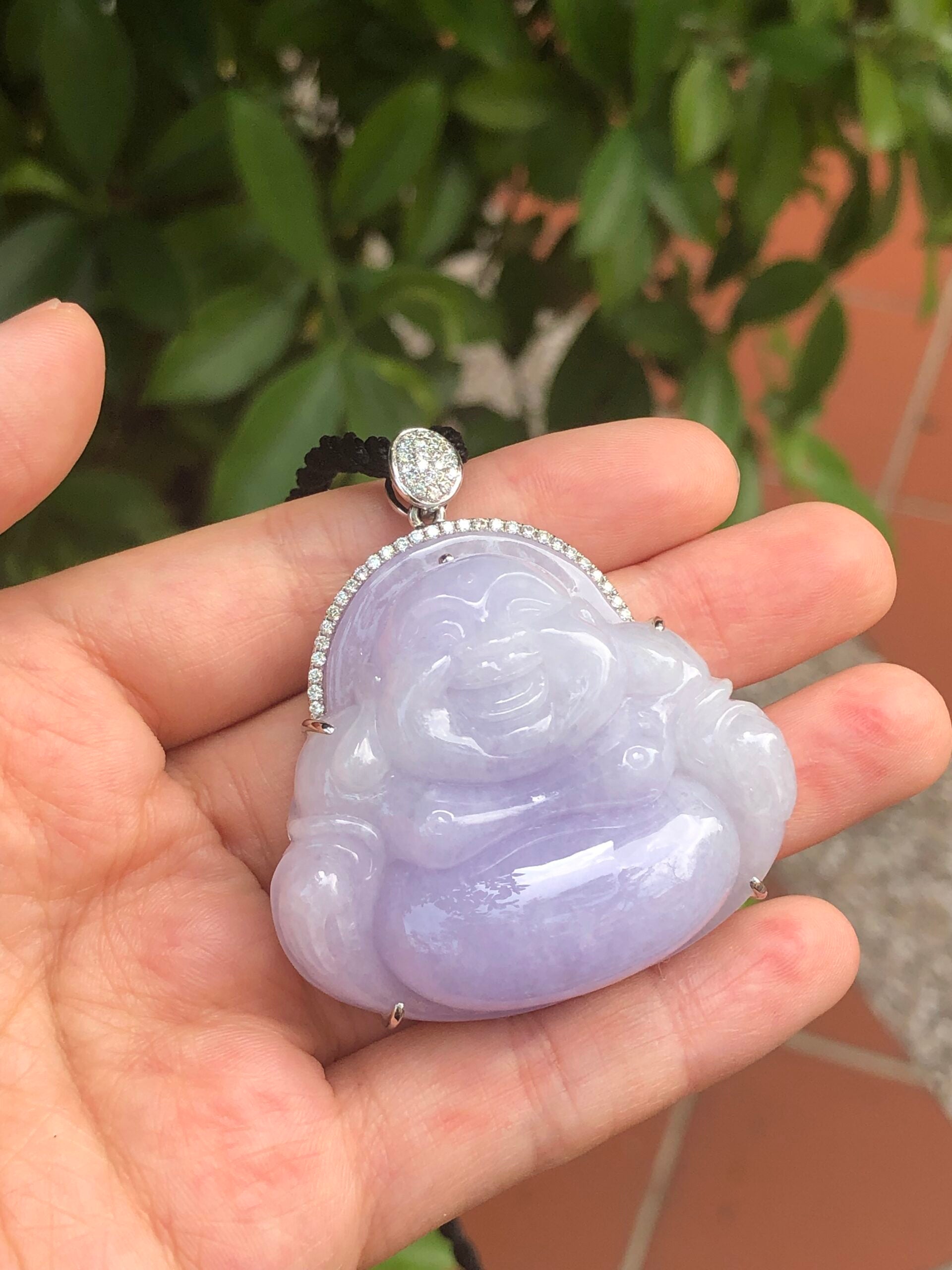 Lavender Jade Buddha