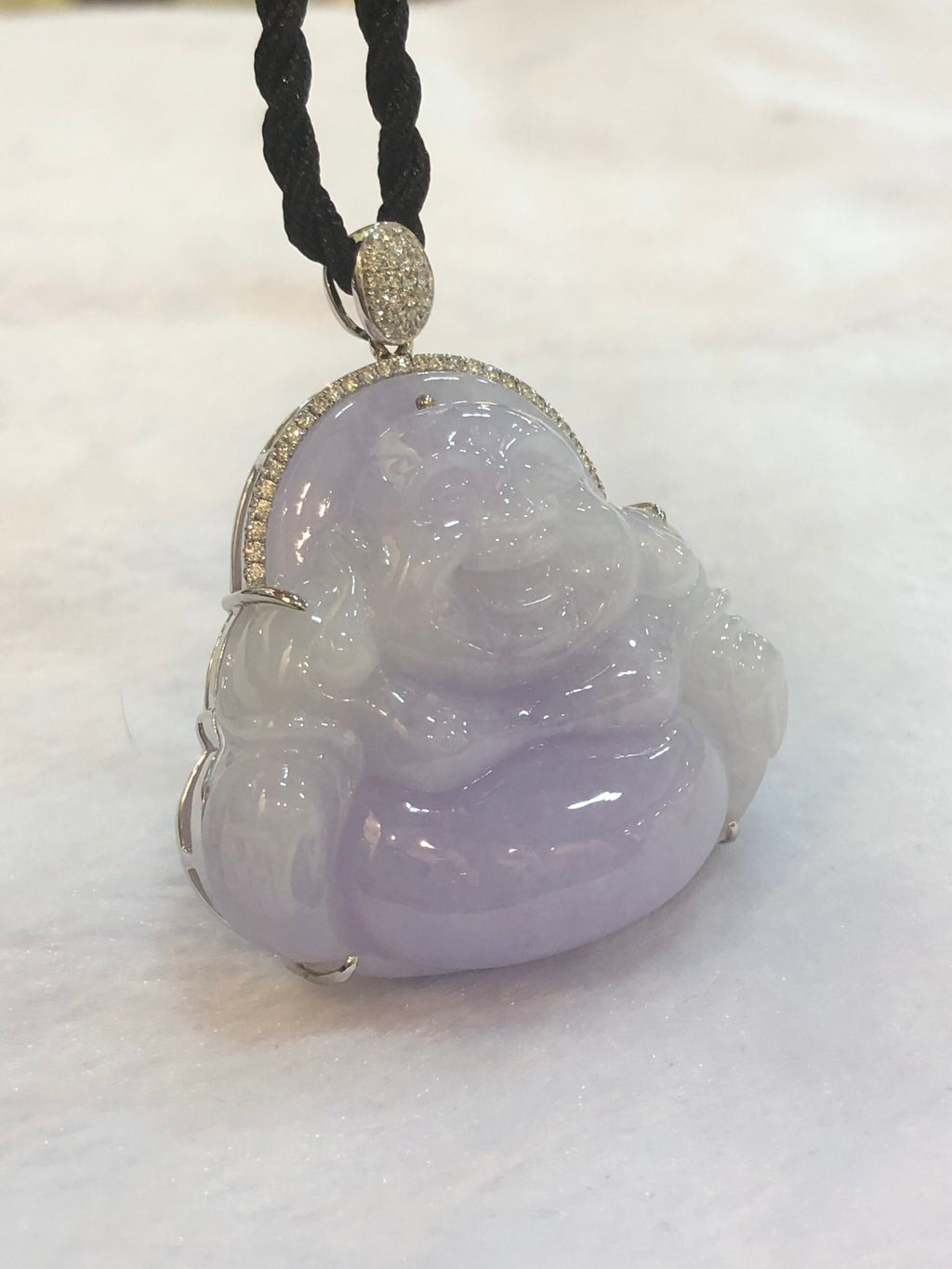 Lavender Jade Buddha