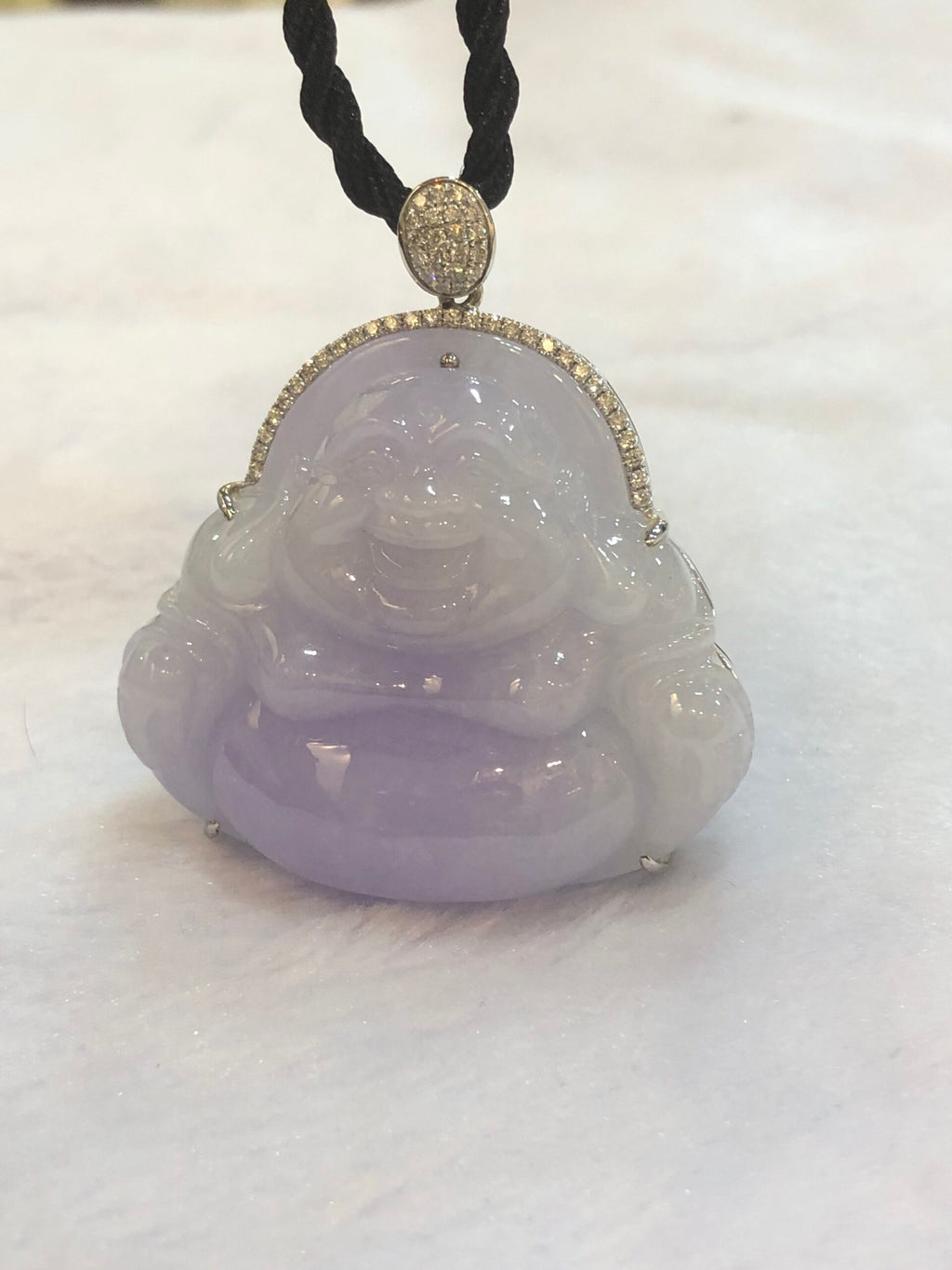 Lavender Jade Buddha