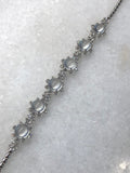 Icy Jadeite Cabochon Bracelet (Glassy Variety)
