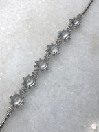 Icy Jadeite Cabochon Bracelet (Glassy Variety)