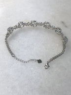 Icy Jadeite Cabochon Bracelet (Glassy Variety)
