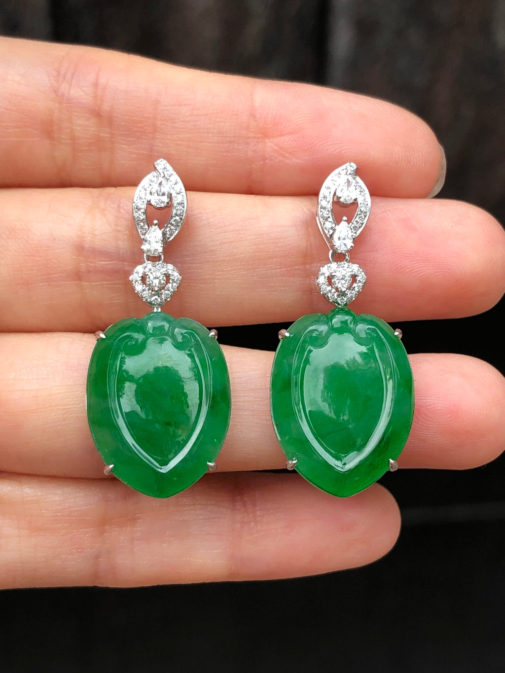 Green Ruyi Earrings