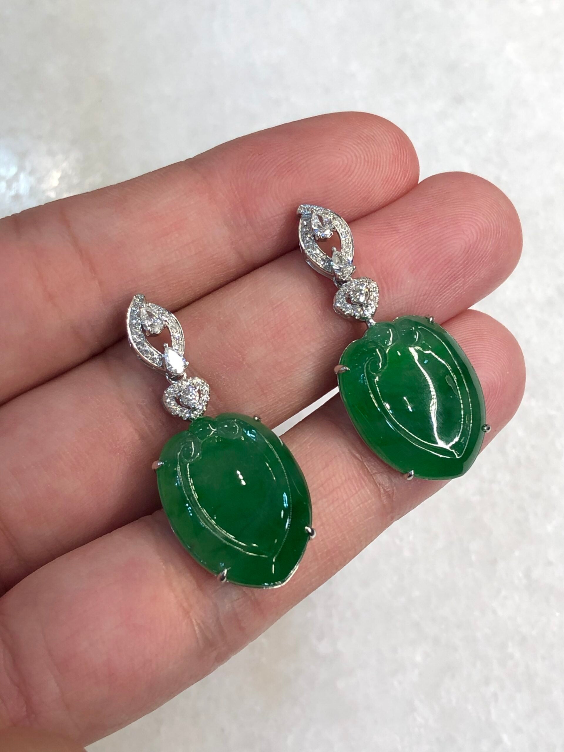Green Ruyi Earrings