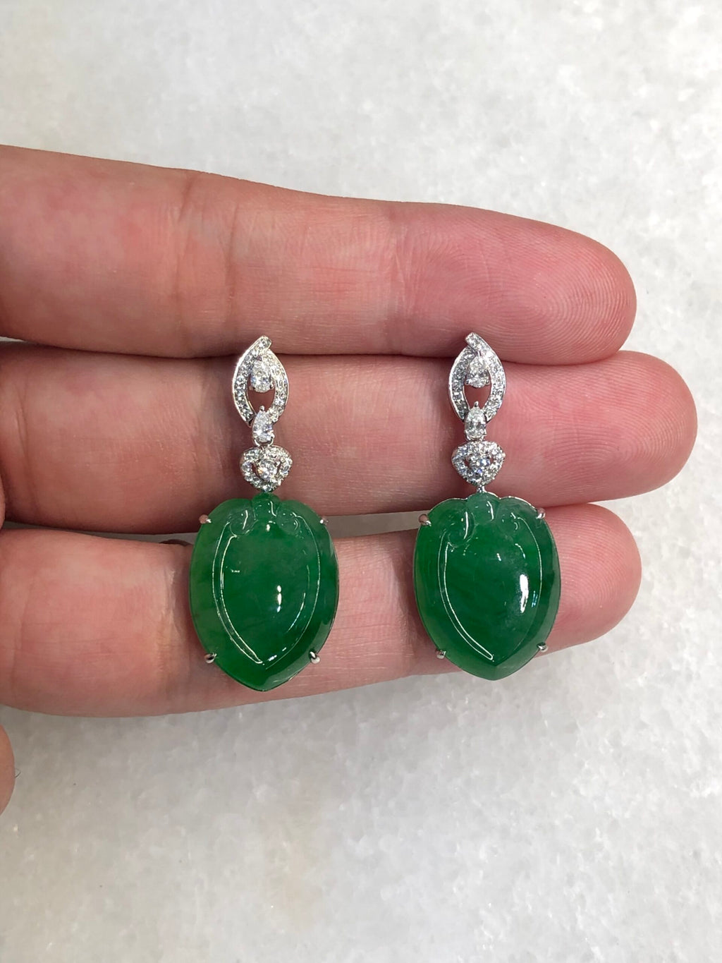 Green Ruyi Earrings