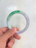 Lavender-Green Jadeite Bangle