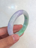 Lavender-Green Jadeite Bangle