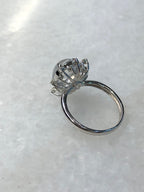 Icy Jadeite Cabochon Ring