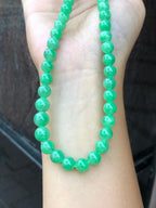 Green Jade Beads Necklace