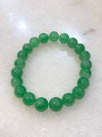 Icy Green Jade Beads Bracelet