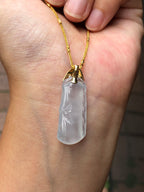 Icy Jade Bamboo Pendant