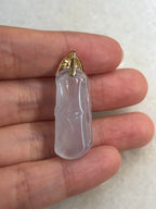 Icy Jade Bamboo Pendant