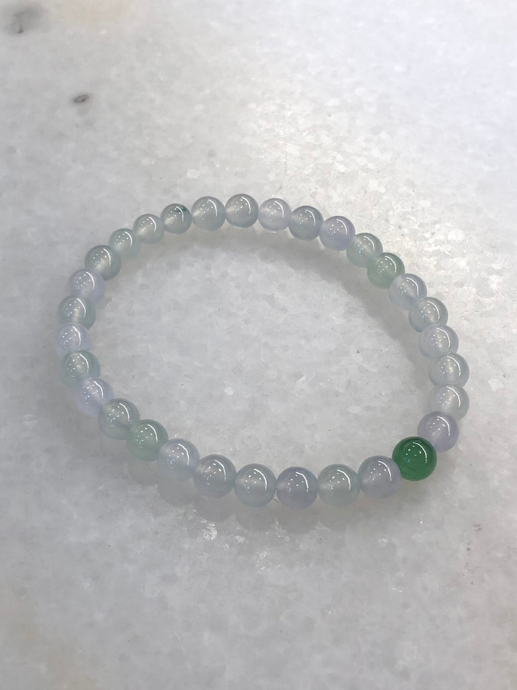 Icy Pastel Colours Jade Beads Bracelet