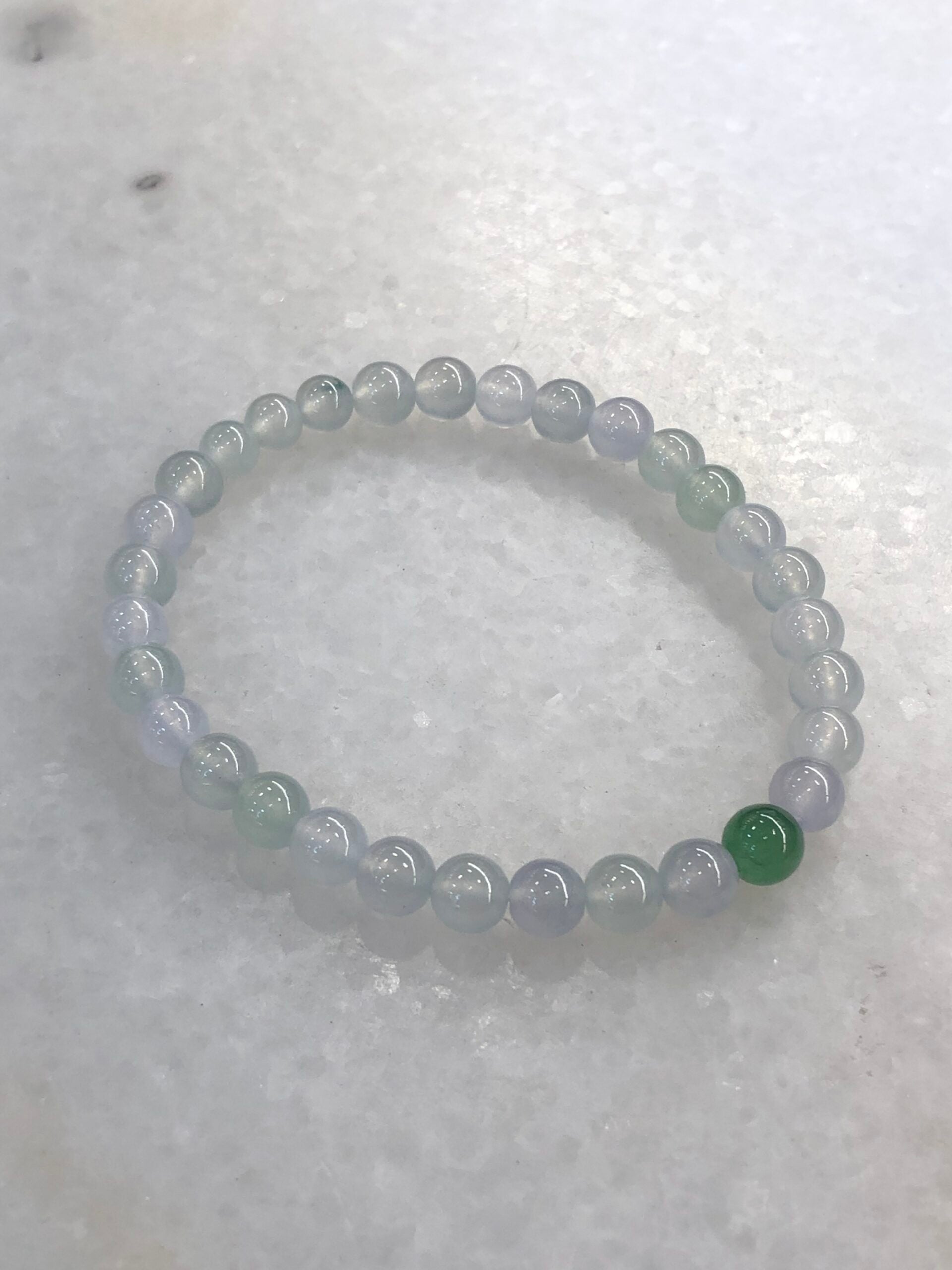 Icy Pastel Colours Jade Beads Bracelet