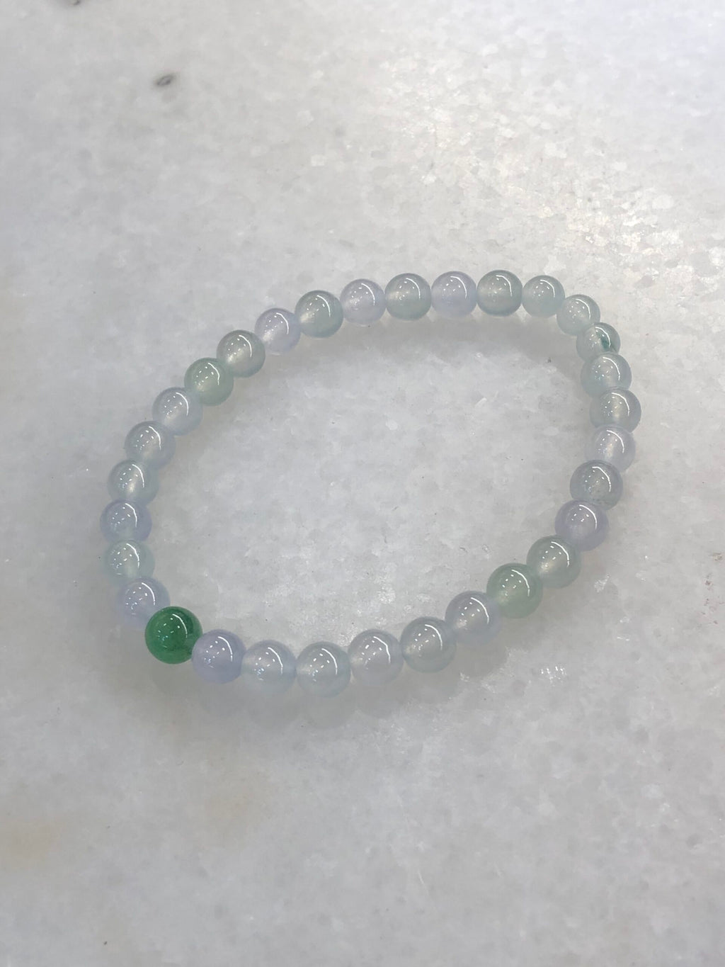 Icy Pastel Colours Jade Beads Bracelet