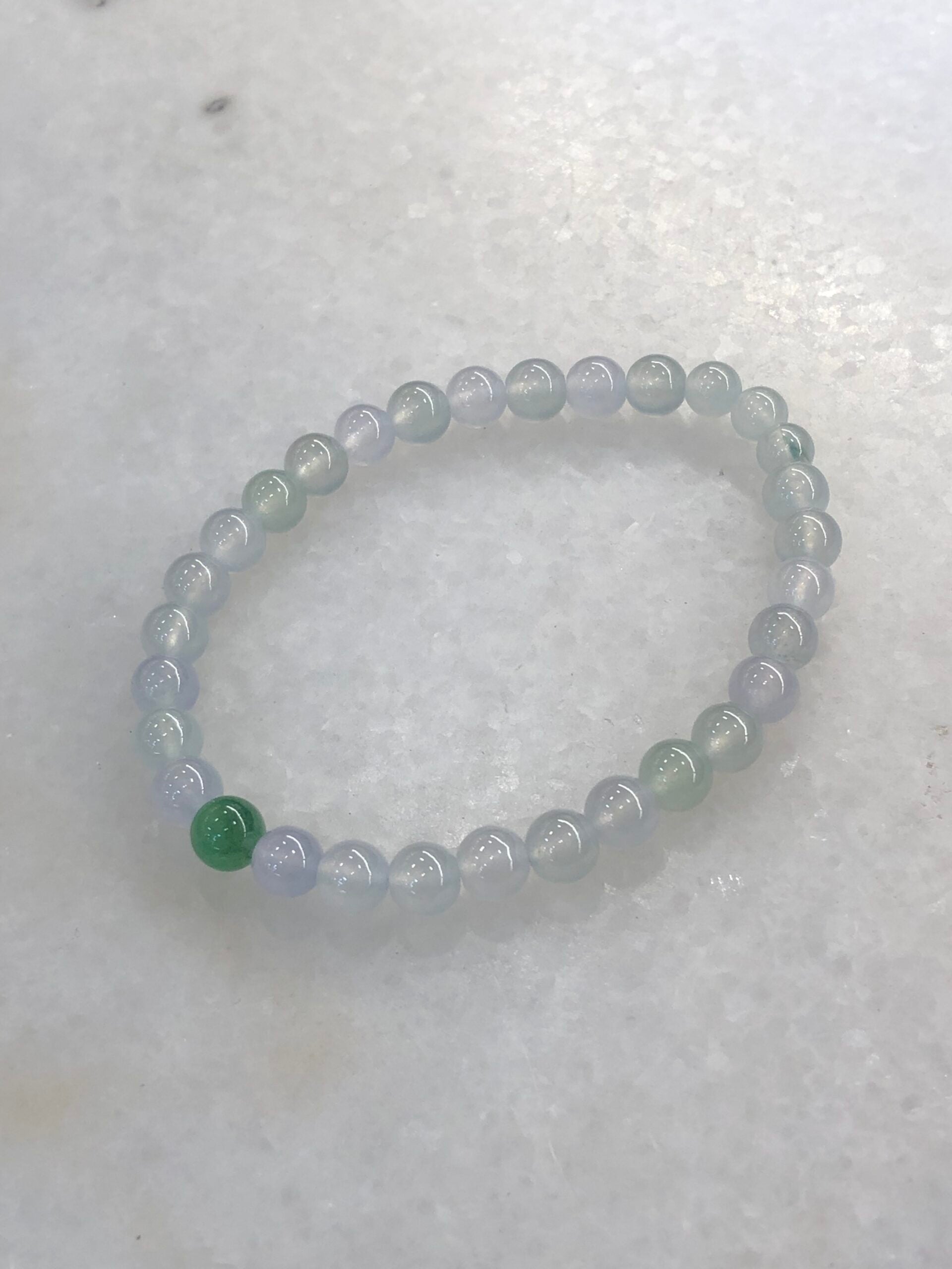 Icy Pastel Colours Jade Beads Bracelet