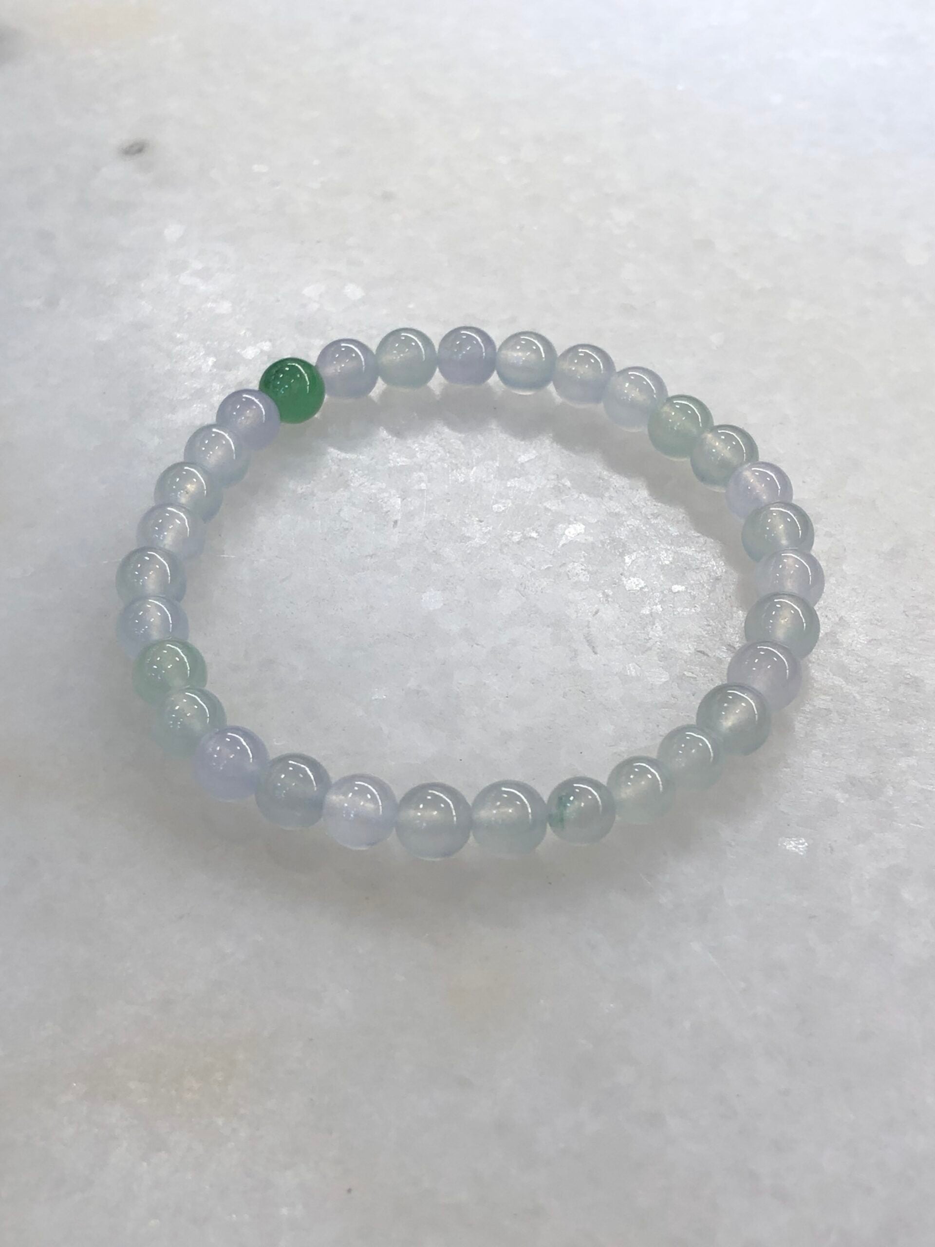 Icy Pastel Colours Jade Beads Bracelet