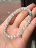 Icy Pastel Colours Jade Beads Bracelet