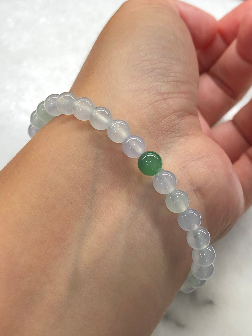Icy Pastel Colours Jade Beads Bracelet
