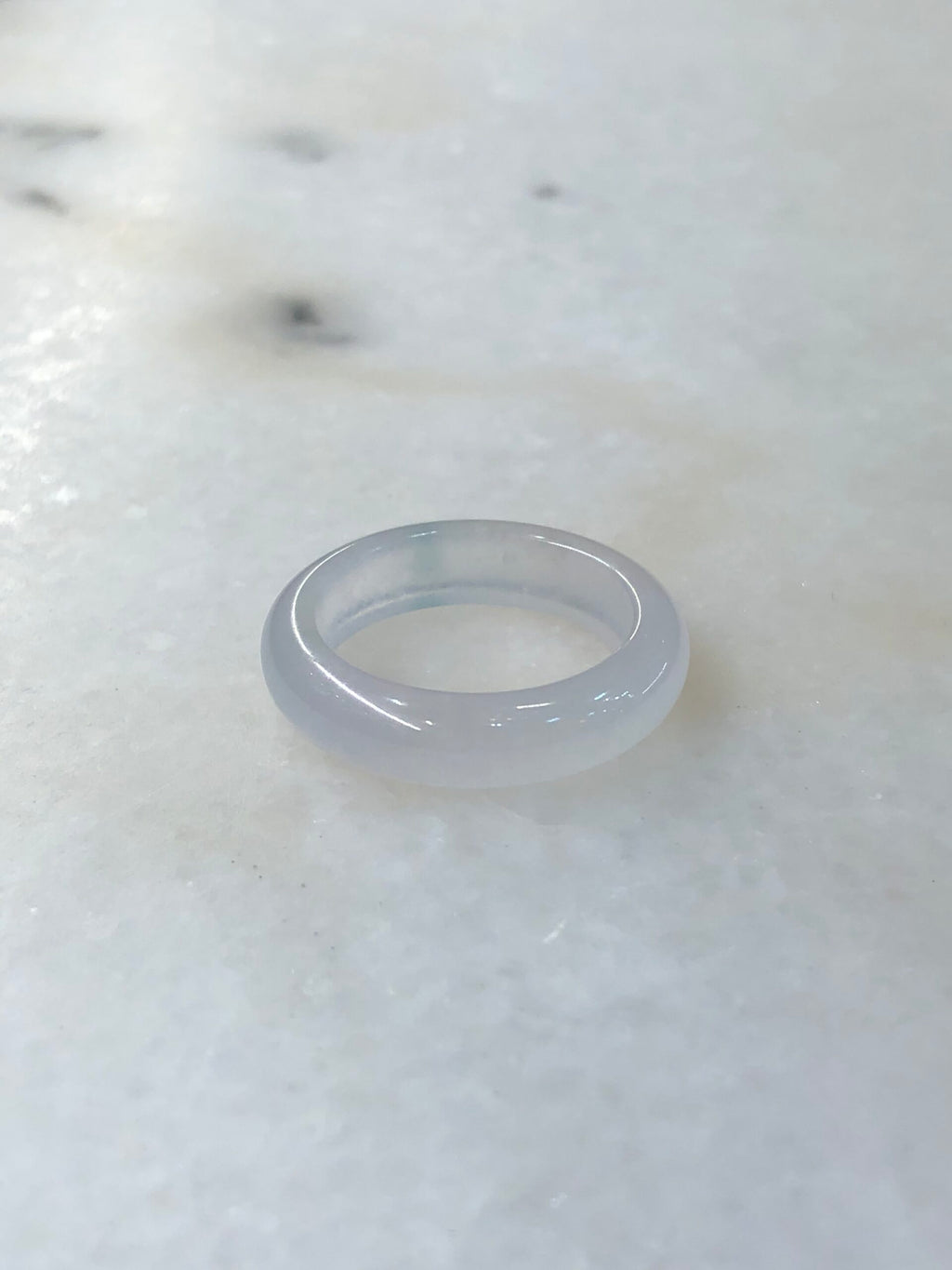 Icy Jadeite Hololith Ring