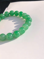Icy Green Jade Beads Bracelet