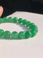 Icy Green Jade Beads Bracelet