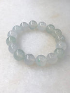Icy Jadeite Beads Bracelet