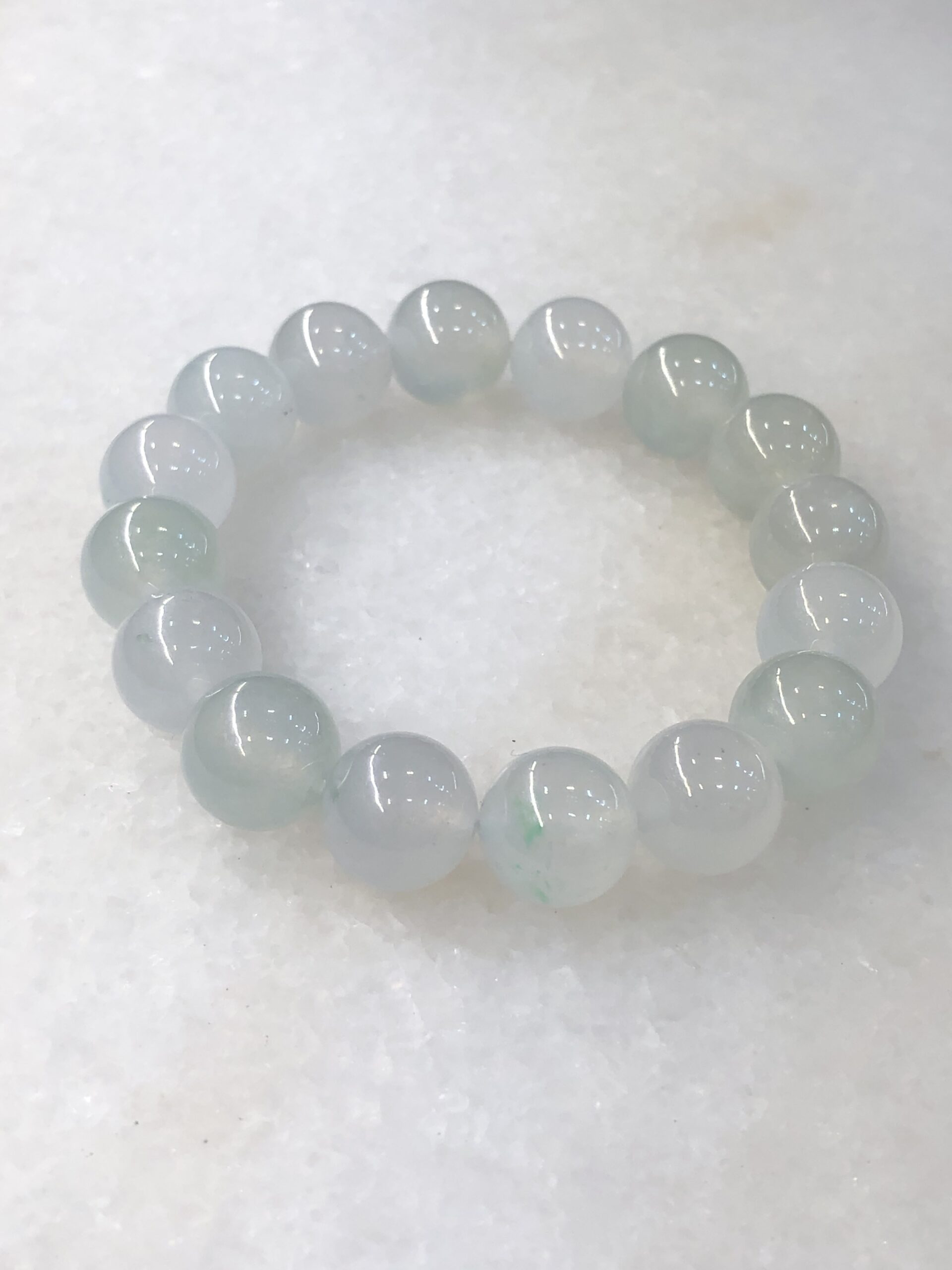 Icy Jadeite Beads Bracelet