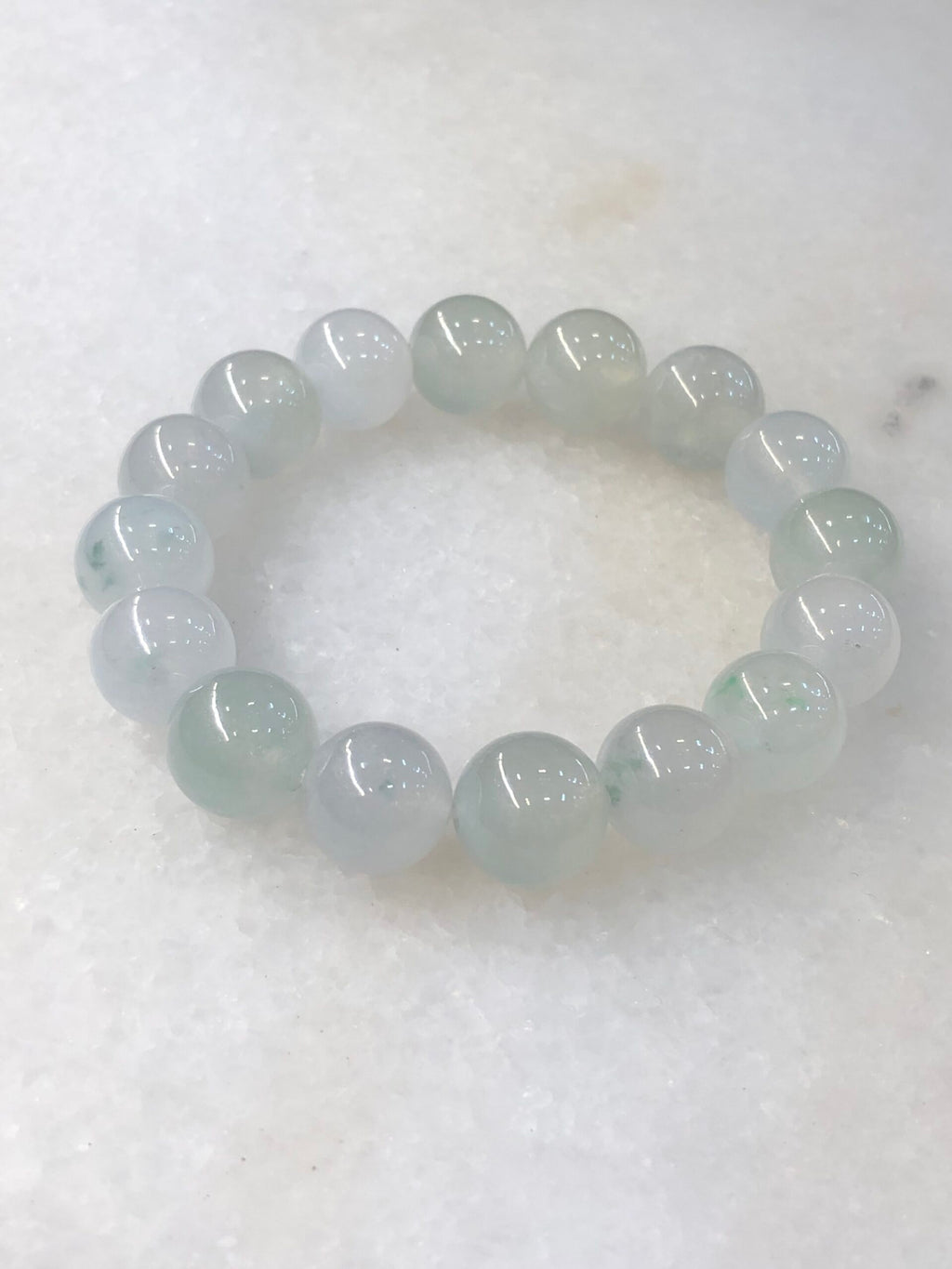 Icy Jadeite Beads Bracelet