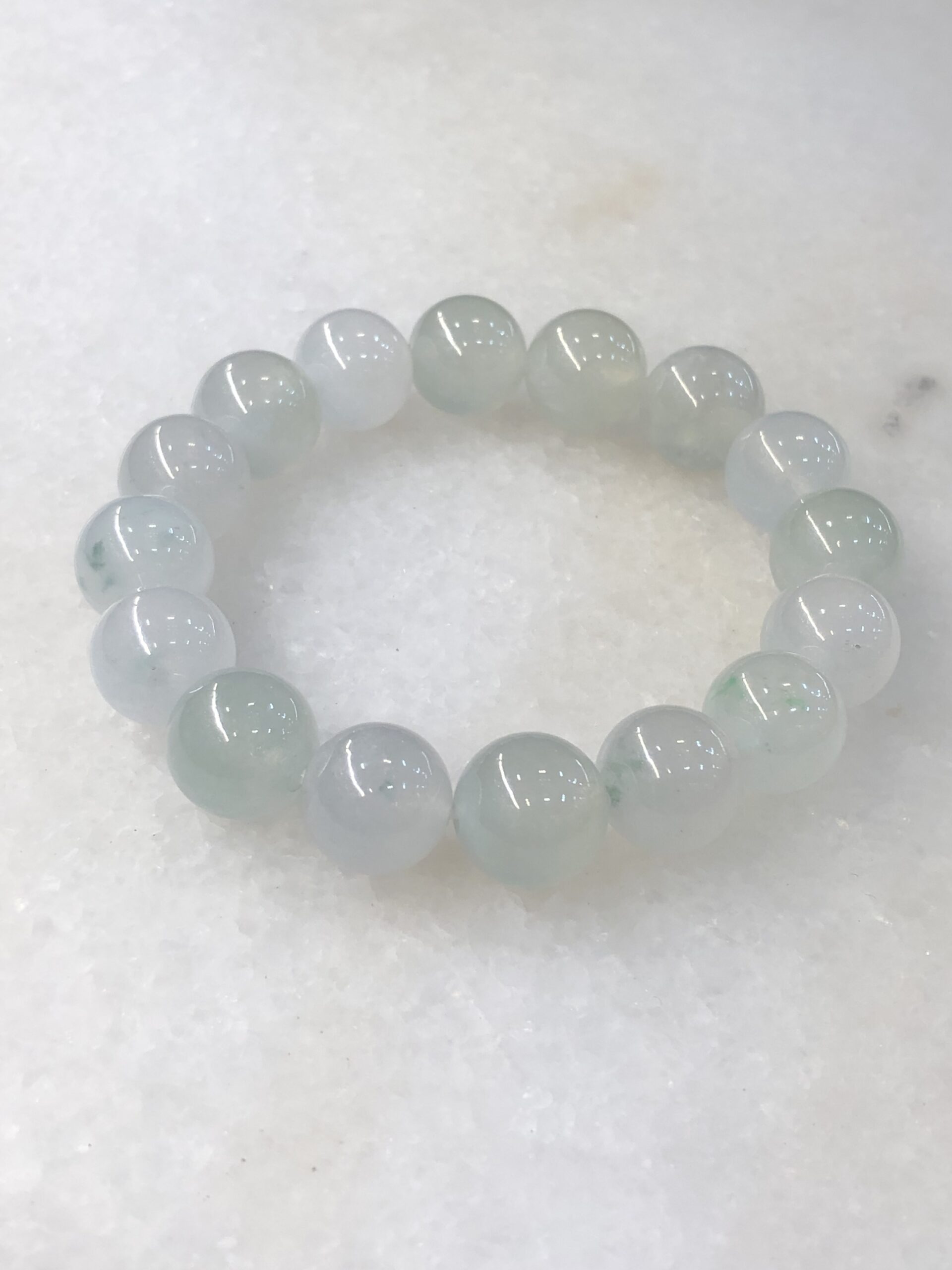 Icy Jadeite Beads Bracelet
