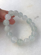 Icy Jadeite Beads Bracelet