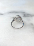 Icy Jade Cabochon Ring (Glassy Variety)