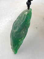 Icy Green Jade Cicada on Leaf
