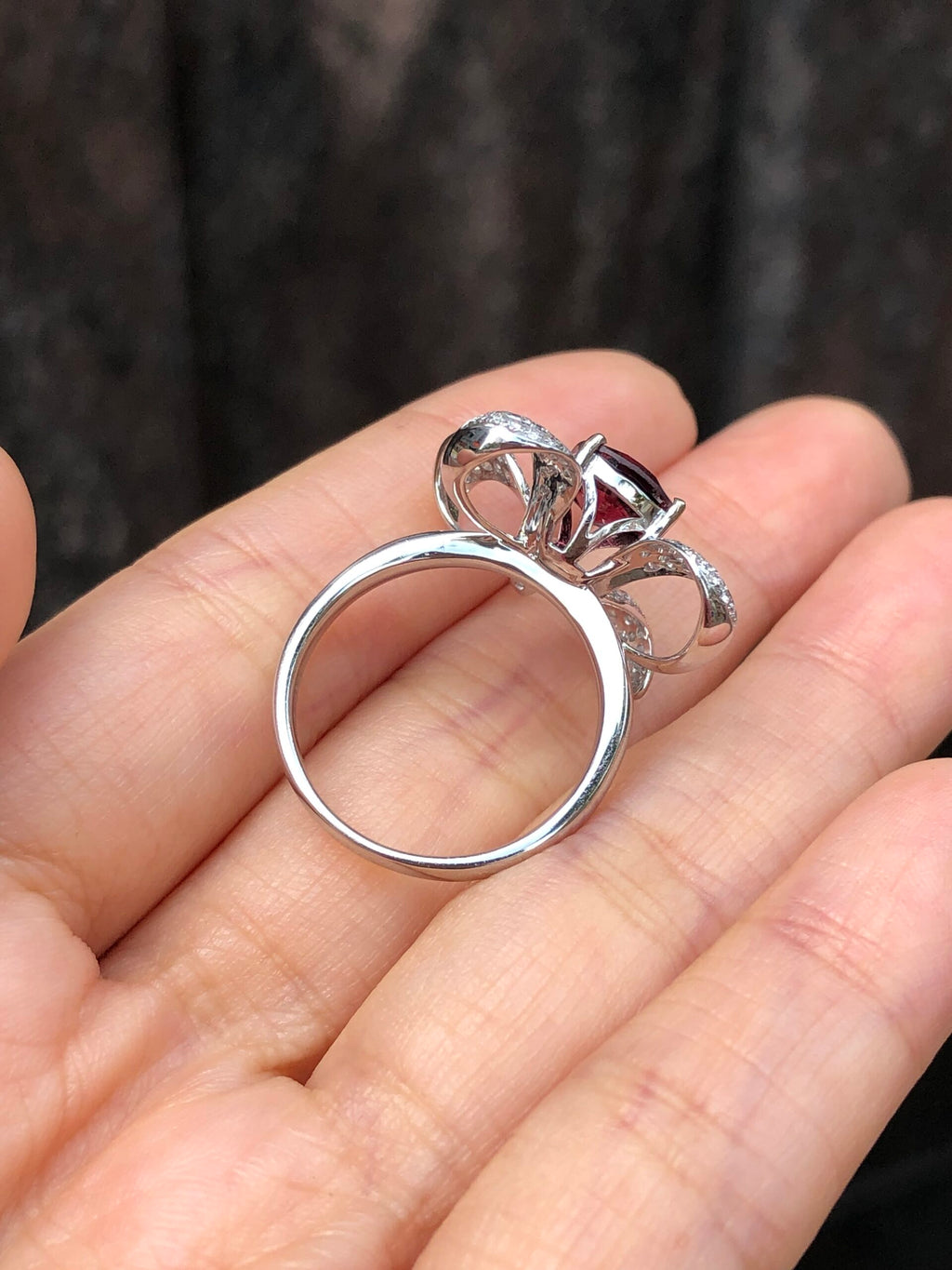 1.91ct Vivid Orangy Red Spinel Ring