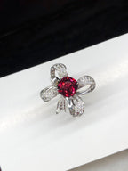 1.91ct Vivid Orangy Red Spinel Ring