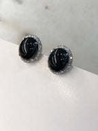 Mo Cui Jade Cabochons Earrings
