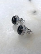 Mo Cui Jade Cabochons Earrings