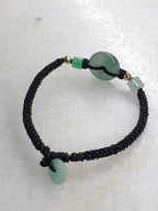 Icy Green Jade Safety Coin Bracelet