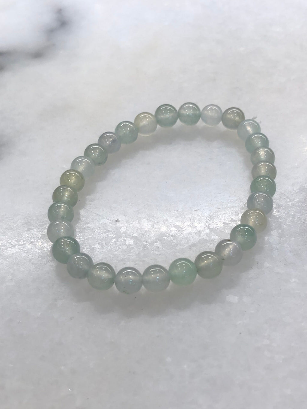 Icy Pastel Colours Jade Beads Bracelet