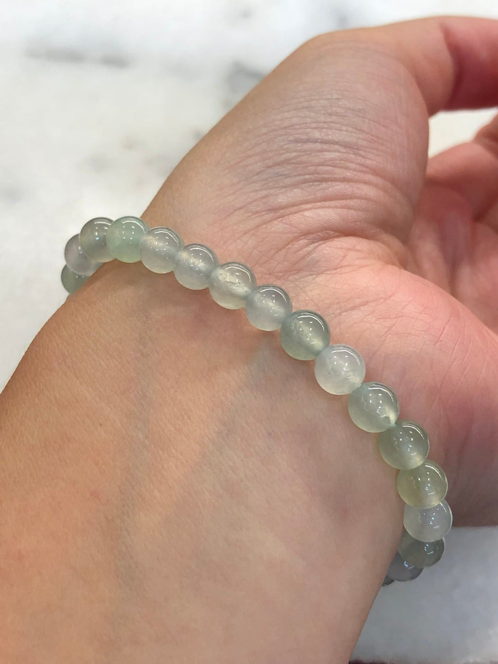 Icy Pastel Colours Jade Beads Bracelet