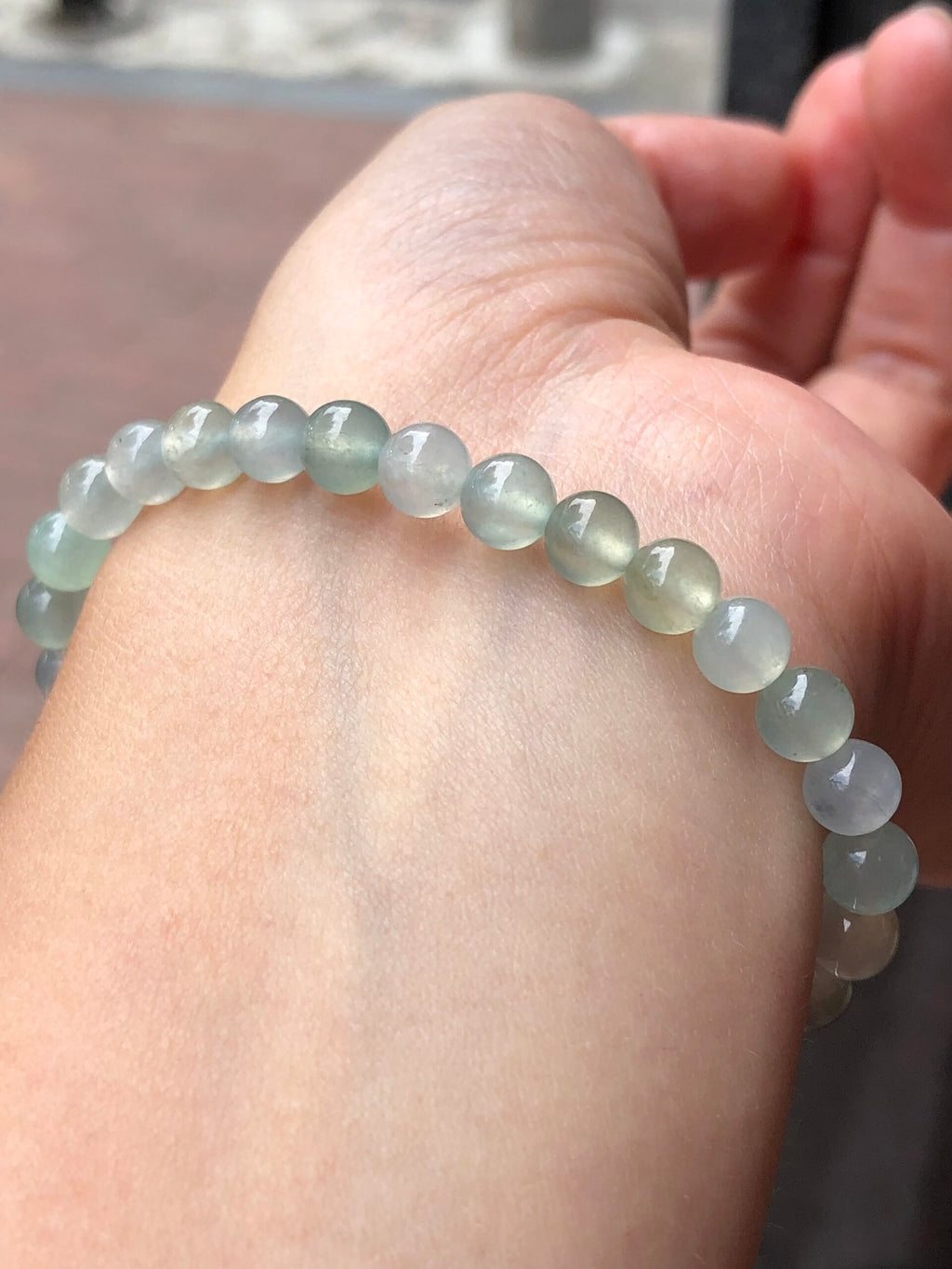 Icy Pastel Colours Jade Beads Bracelet