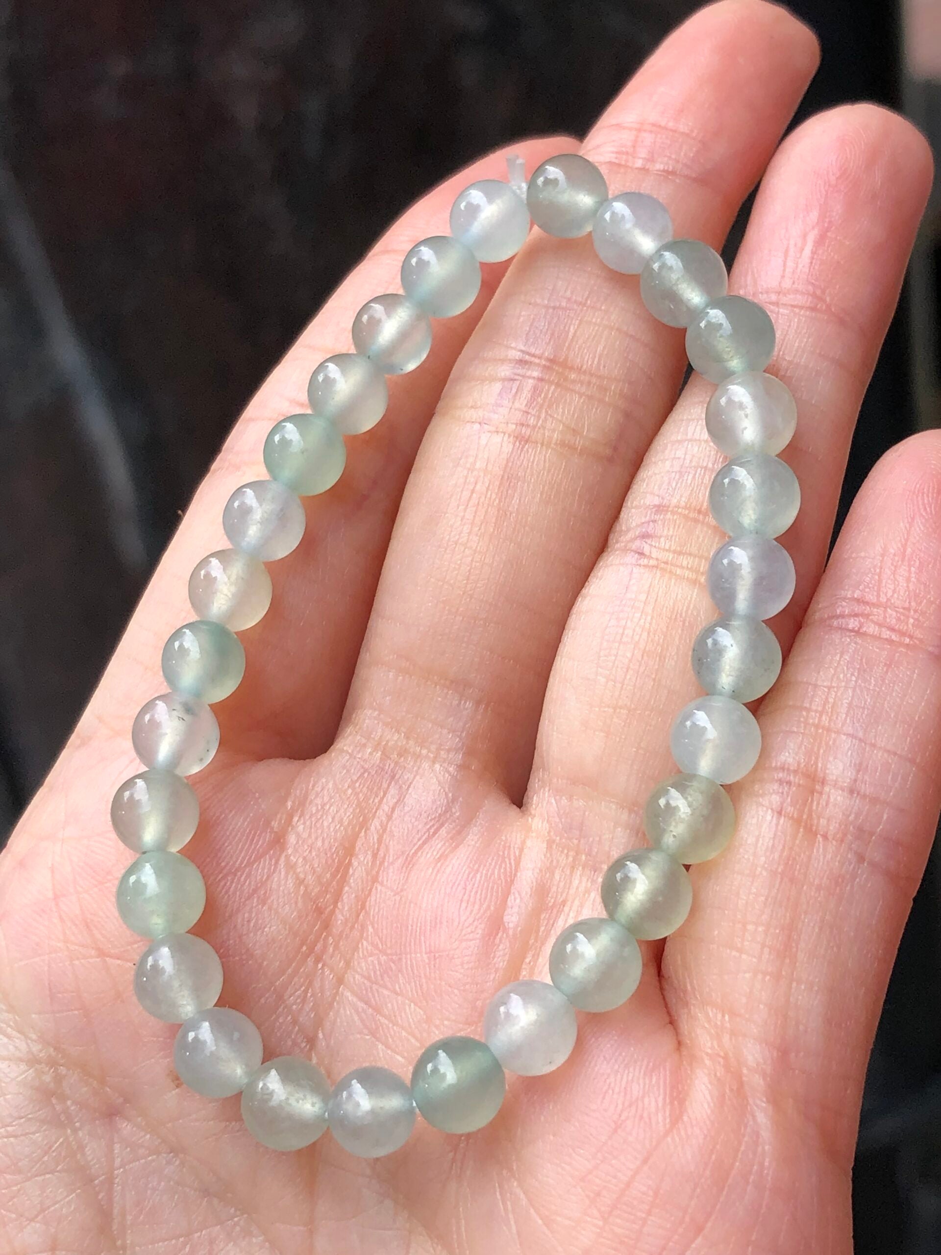 Icy Pastel Colours Jade Beads Bracelet