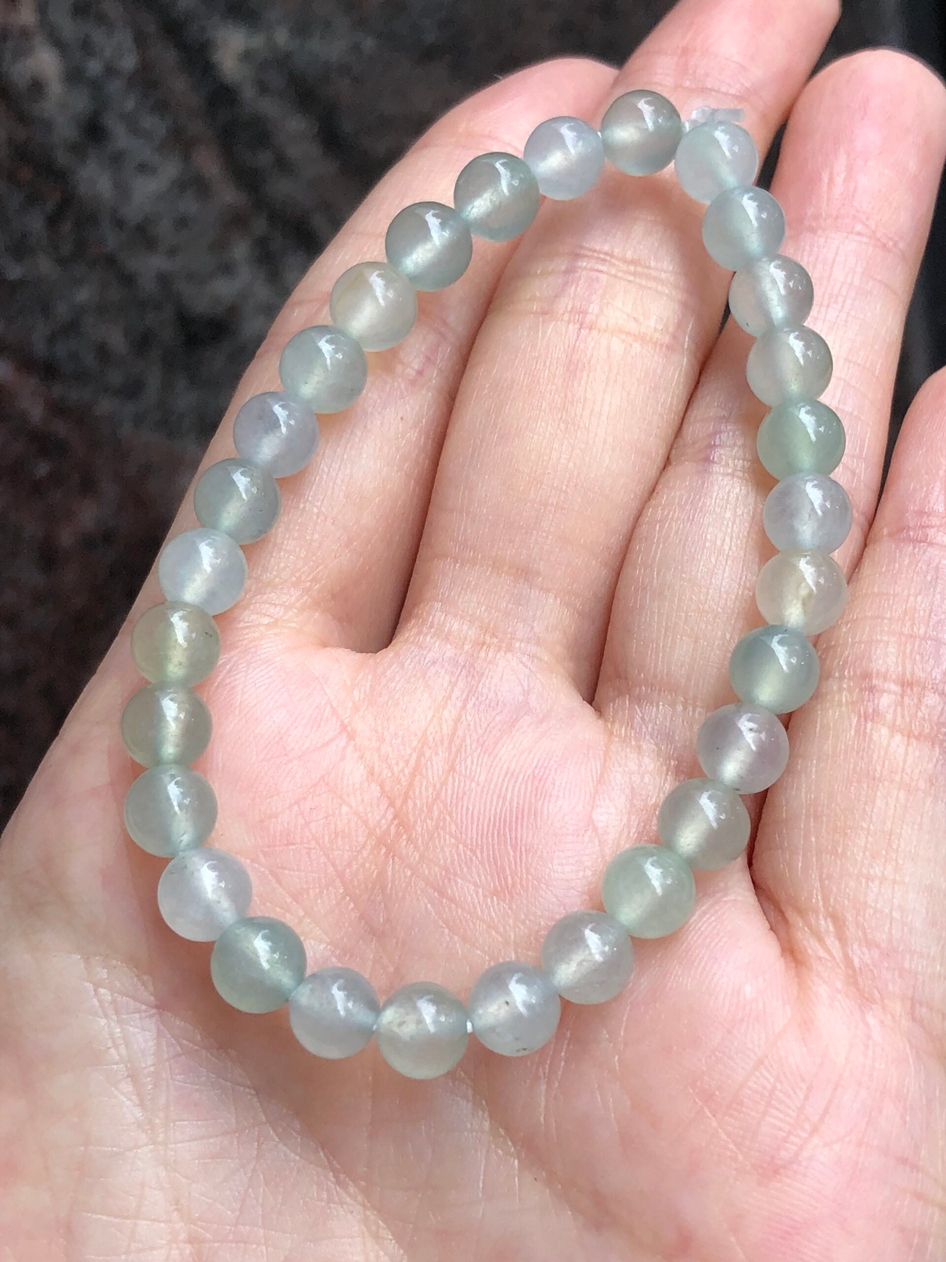 Icy Pastel Colours Jade Beads Bracelet