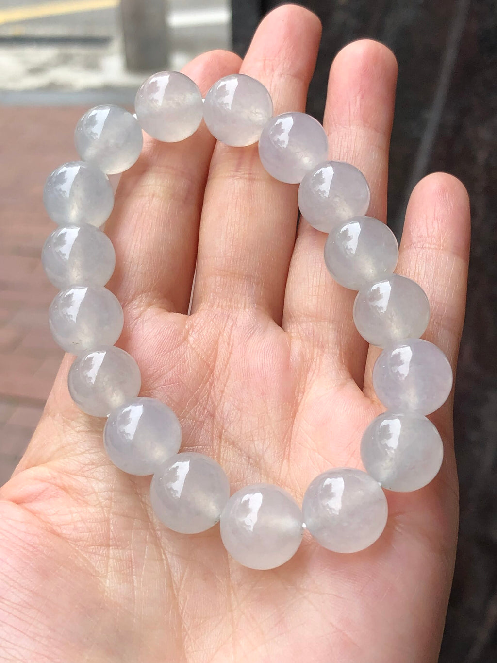 Icy Jade Beads Bracelet