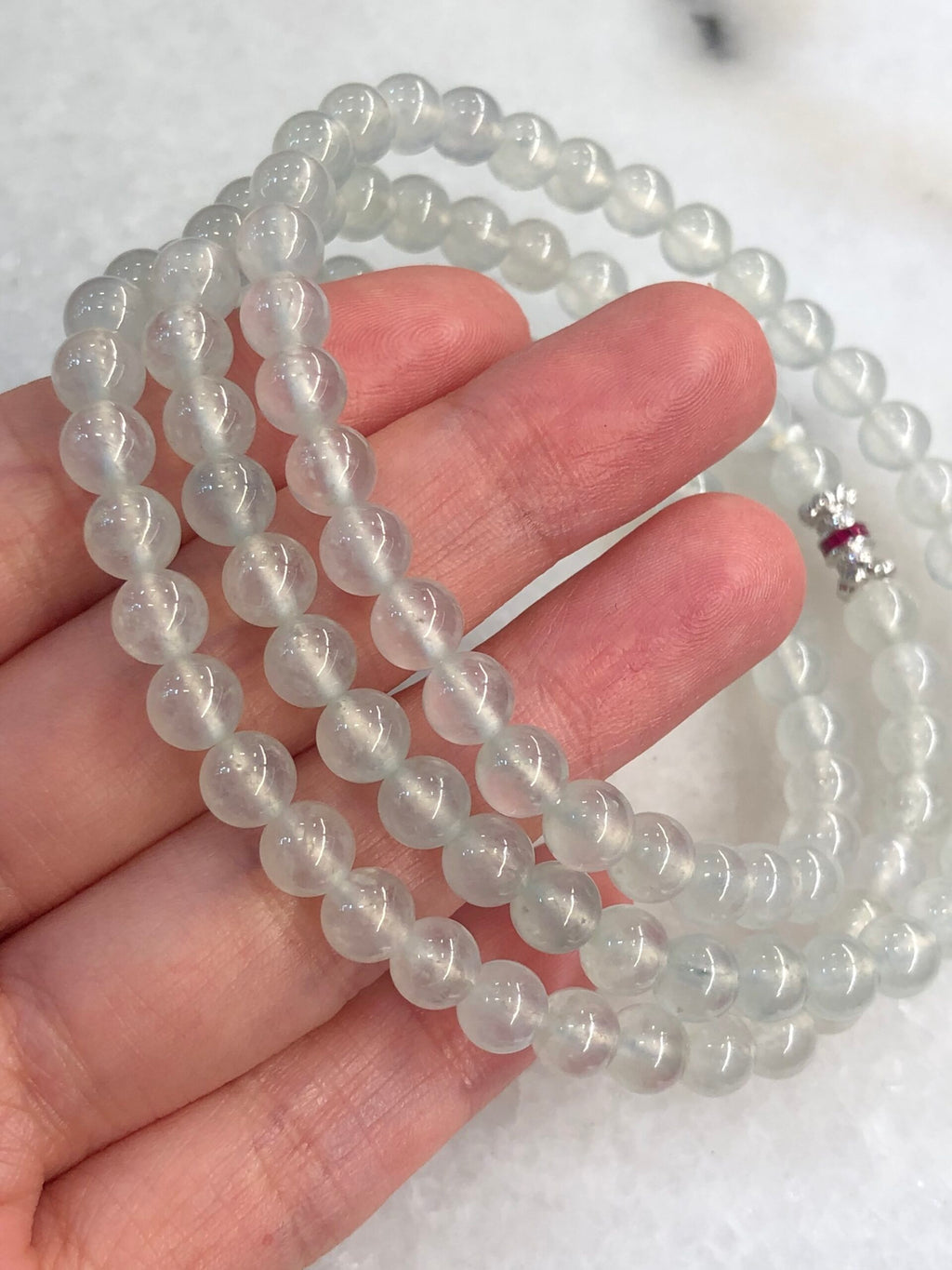 Icy Jade Beads Necklace