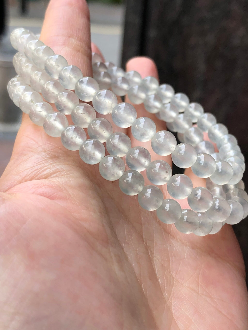 Icy Jade Beads Necklace