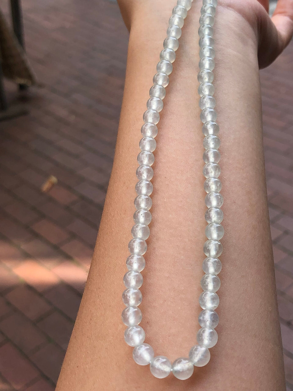 Icy Jade Beads Necklace